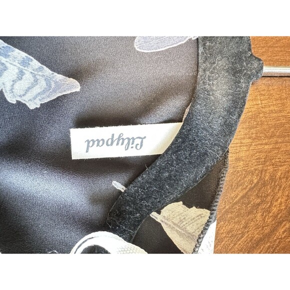 Boho Kimono Cardigan Sheer Feather Print Summer Cover Up Medium - Picture 6 of 6